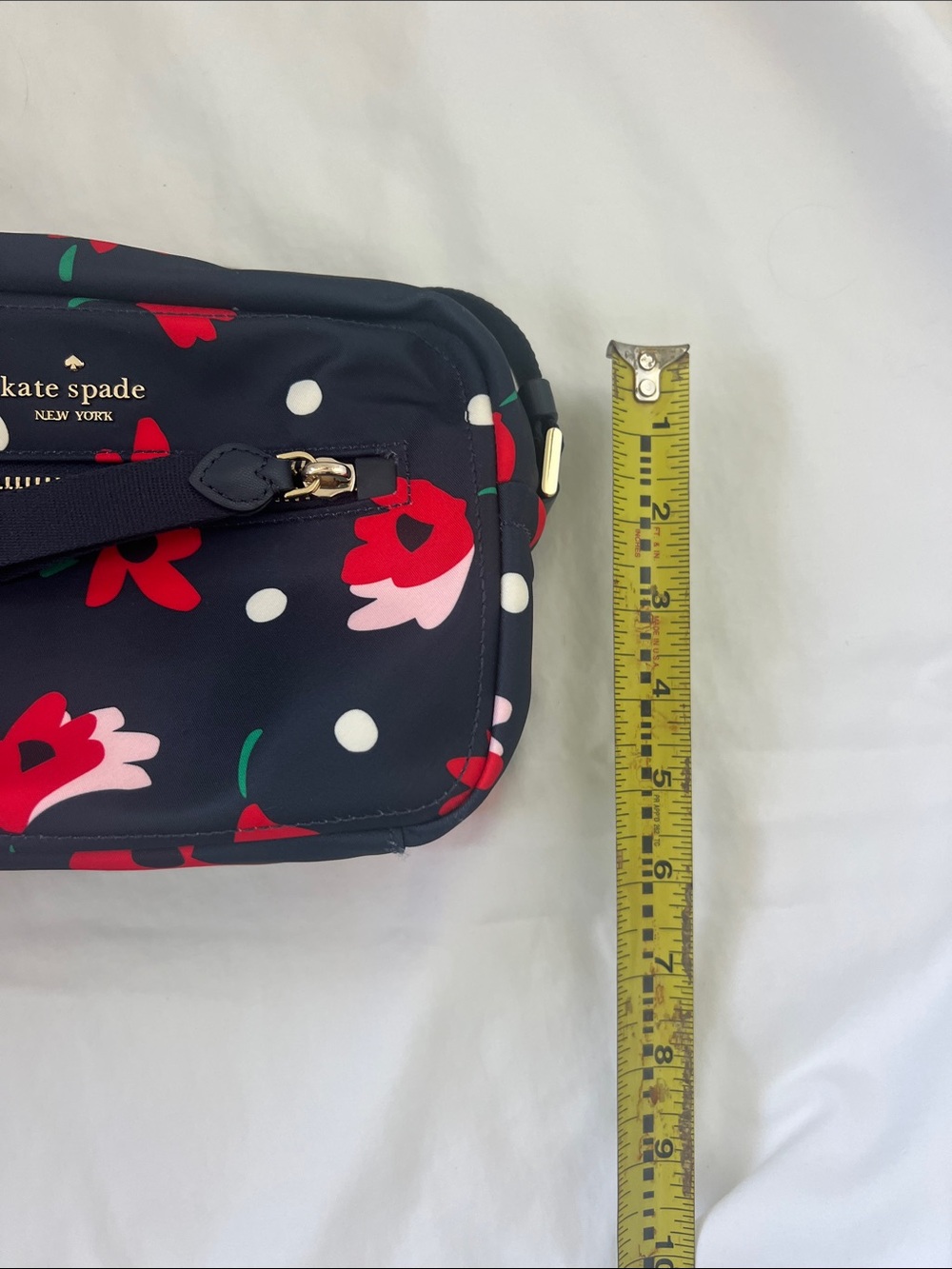 kate spade Chelsea Navy Floral Crossbody with Red and pink Accents - Picture 14 of 14